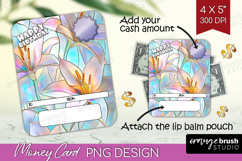 Happy Birthday Money Card PNG - Stained Glass Money Card Product Image 1