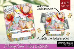 Thank You Money Card PNG - Stained Glass Money Card Holder Product Image 1