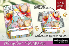 Happy Birthday Money Card PNG - Stained Glass Money Card Product Image 1