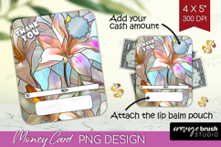 Thank You Money Card PNG - Stained Glass Money Card Holder Product Image 1