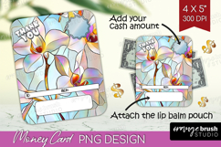 Thank You Money Card PNG - Stained Glass Money Card Holder Product Image 1
