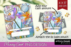Happy Birthday Money Card PNG - Stained Glass Money Card Product Image 1
