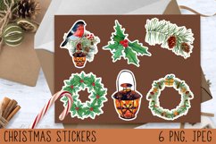 Christmas stickers png, Christmas stickers print and cut Product Image 1