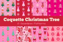Coquette Christmas Tree Seamless Patterns &amp; Papers Product Image 1