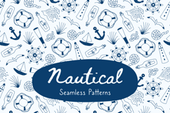 Nautical Seamless Pattern &amp; Digital Paper Product Image 1
