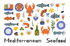Mediterranean Seafood PNG Clipart Product Image 1