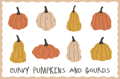 Curvy Pumpkins And Gourds PNG Clipart Sublimation Product Image 1