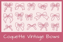 Coquette Vintage Bows PNG Clipart Product Image 1