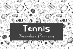 Tennis Seamless Pattern &amp; Digital Paper Product Image 1