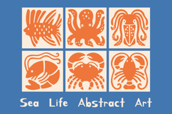 Sea Life Abstract Art Product Image 1