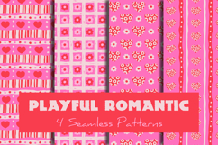 Playful Romantic Seamless Patterns &amp; Digital Papers Product Image 1