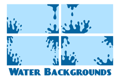 Water Splash Backgrounds Product Image 1