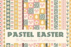 Pastel Easter Seamless Patterns &amp; Digital Papers Product Image 1