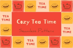 Cozy Tea Time Seamless Pattern &amp; Digital Paper Product Image 1