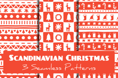Scandinavian Christmas Seamless Patterns &amp; Digital Papers Product Image 1