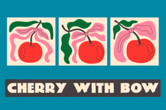 Cherry Bow Mid-century Modern Art Collection Product Image 1