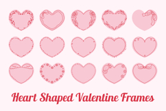 Heart Shaped Valentine Frames PNG Clipart Product Image 1