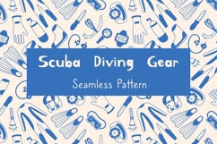 Scuba Diving Gear Seamless Pattern Product Image 1