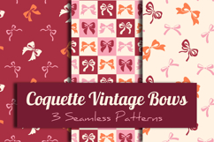 Coquette Vintage Bows Seamless Patterns &amp; Digital Papers Product Image 1