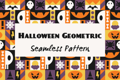 Halloween Geometric Seamless Pattern &amp; Digital Paper Product Image 1