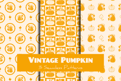 Vintage Pumpkin Seamless Patterns &amp; Digital Papers Product Image 1