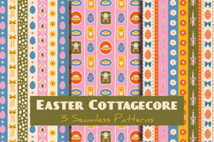 Easter Cottagecore Seamless Patterns &amp; Digital Papers Set Product Image 1