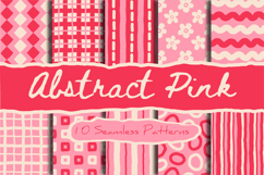 Abstract Pink Seamless Patterns &amp; Digital Papers Product Image 1