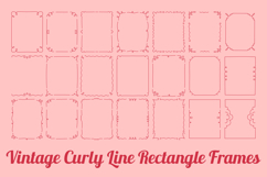 Vintage Curly Line Rectangle Frames Product Image 1