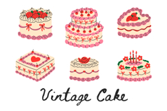 Coquette Vintage Cake PNG Clipart Product Image 1