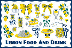 Lemon Food And Drink Doodles PNG Clipart Product Image 1