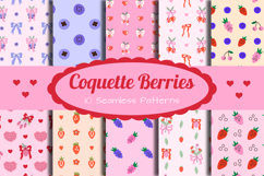 Coquette Berries Seamless Patterns &amp; Digital Papers Product Image 1