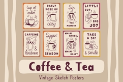 Coffee &amp; Tea Vintage Sketch Posters Product Image 1