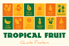 Tropical Fruit Quote Posters Product Image 1