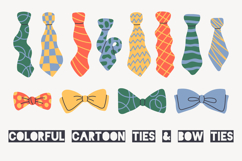 Colorful Cartoon Neckties &amp; Bow Ties PNG Clipart Product Image 1