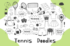 Tennis Doodles PNG Clipart Product Image 1