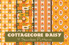 Cottagecore Daisy Seamless Patterns &amp; Digital Papers Product Image 1