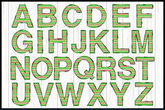 Christmas Alphabet Bundle, Decorative ABC Sublimation Files Product Image 2