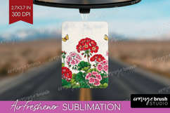 Summer Flowers Air Freshener PNG - Floral PNG Sublimation Product Image 1