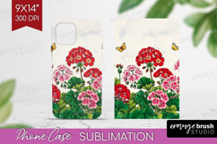 Summer Flowers Phone Case PNG - Floral Case PNG Sublimation Product Image 1