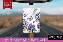 Summer Flowers Air Freshener PNG - Floral PNG Sublimation Product Image 1