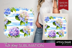 Summer Flowers Tote Bag - Floral Tote Bag PNG Sublimation Product Image 1