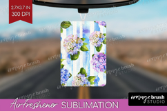 Summer Flowers Air Freshener PNG - Floral PNG Sublimation Product Image 1