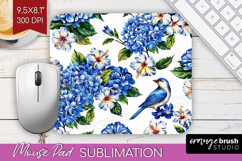 Summer Flowers Mouse Pad Sublimation - Floral Mousepad PNG Product Image 1