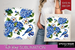 Summer Flowers Tote Bag - Floral Tote Bag PNG Sublimation Product Image 1