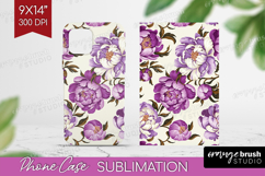 Summer Flowers Phone Case PNG - Floral Case PNG Sublimation Product Image 1
