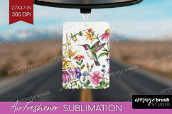 Summer Flowers Air Freshener PNG - Floral PNG Sublimation Product Image 1