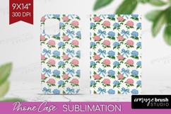 Summer Flowers Phone Case PNG - Floral Case PNG Sublimation Product Image 1
