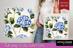 Summer Flowers Tote Bag - Floral Tote Bag PNG Sublimation Product Image 1