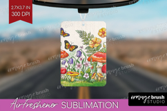 Summer Flowers Air Freshener PNG - Floral PNG Sublimation Product Image 1