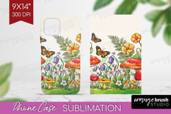 Summer Flowers Phone Case PNG - Floral Case PNG Sublimation Product Image 1